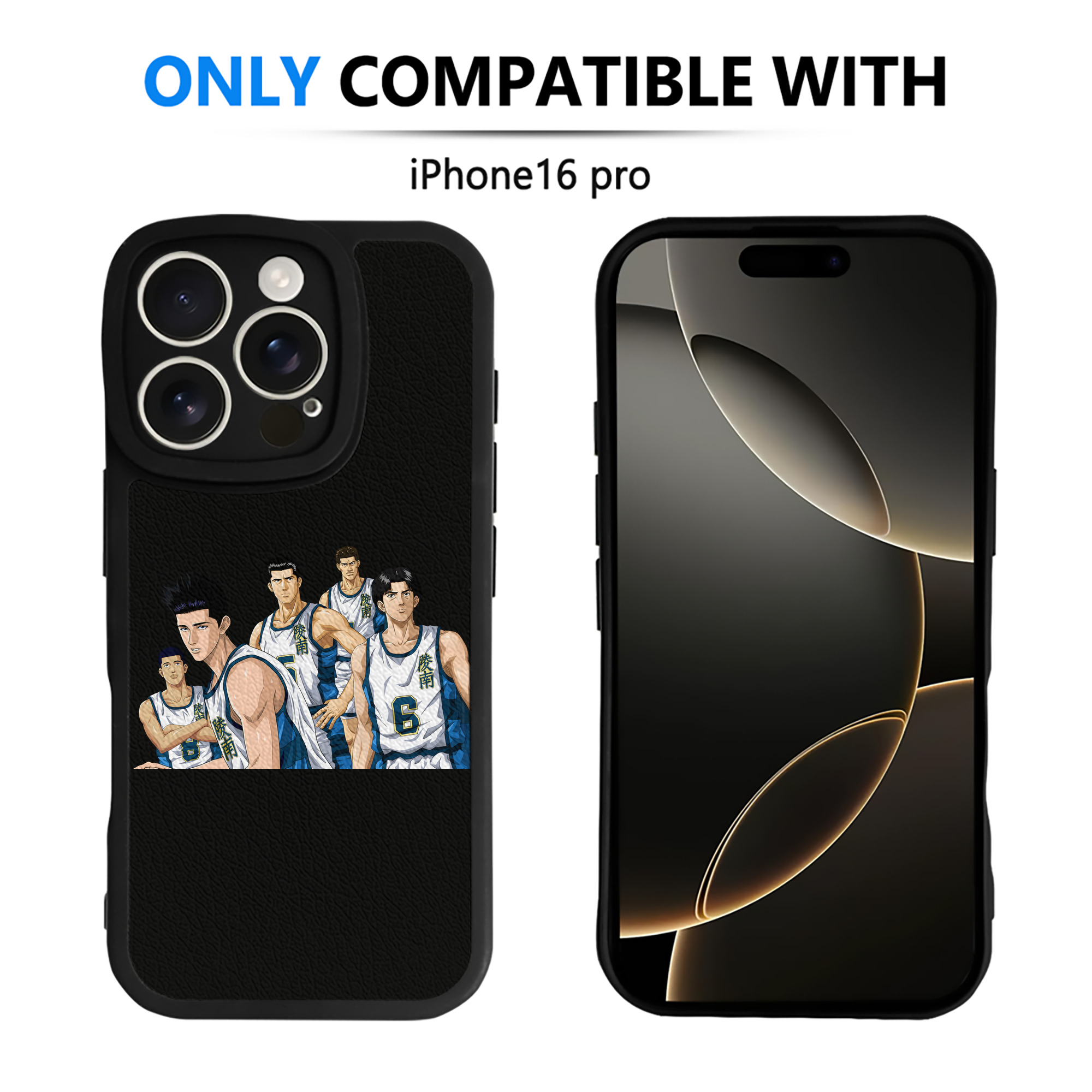 （画像用） SLAM DUNK／スラムダンク 【iPhone 16シリーズ対応】シリコンスマホケース（レザー調） 材質：シリコン